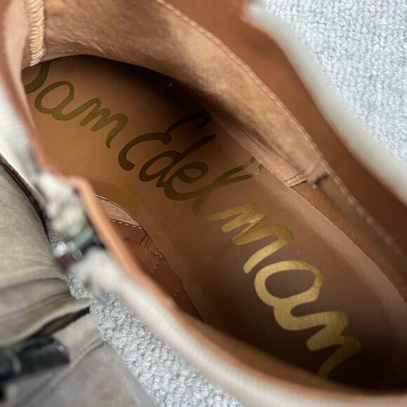 Sam Edelman Petty Women's Tan Putty Suede Ankle Bootie Boots Size 7.5 - Picture 6 of 7